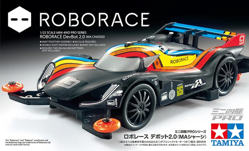 1/32 Mini 4WD PRO #56 Roborace DevBot 2.0 (MA Chassis) By Tamiya - Image 2