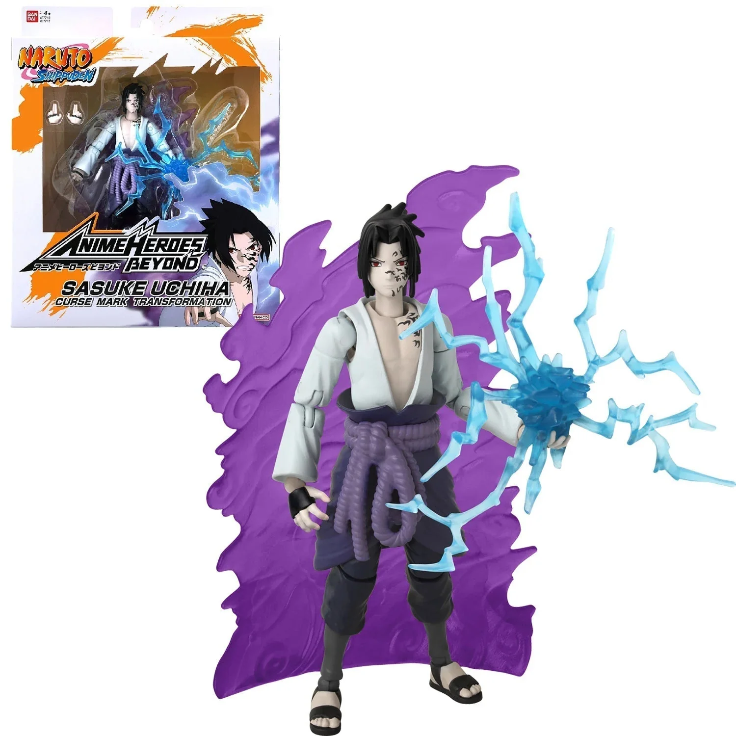 Naruto Shippuden Anime Heroes Beyond Sasuke Uchiha (Curse Mark Transformation) 8" Action Figure - Image 4