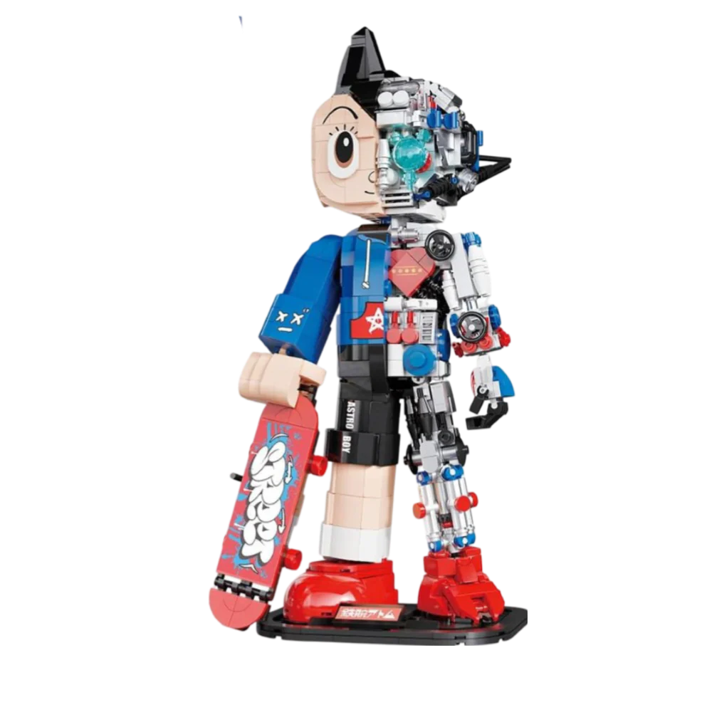 Astro Boy. the Skateboard Boy Brick Figures By Pantasy