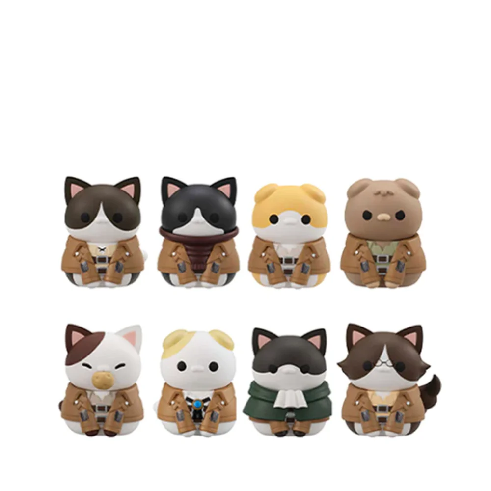 Attack On Titan Mega Cat Project Trading Figures Gathering Scout Regiment Danyan! (REPEAT) by Megahouse (1 Blind Box))