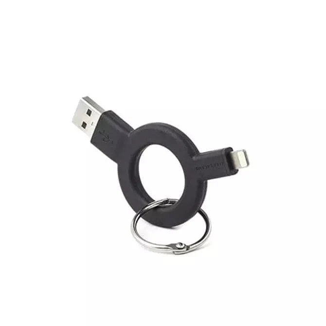 Charge And Sync Keychain Black