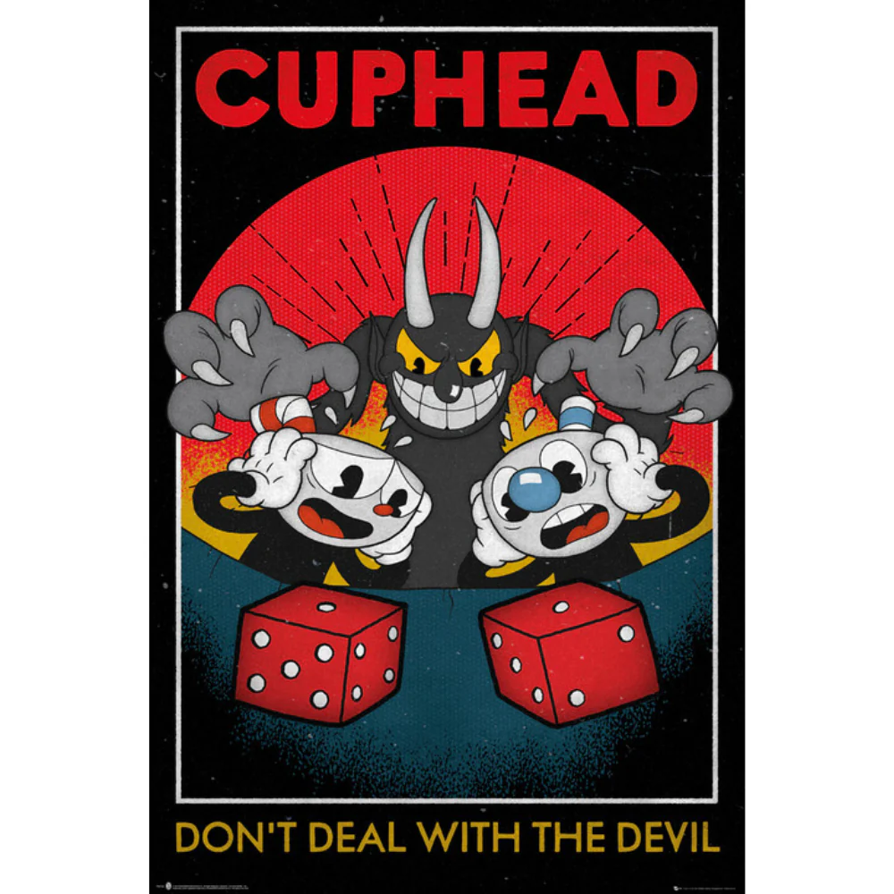 Cuphead Don't Deal with the Devil 61x91 cm Poster by Gb Eye
