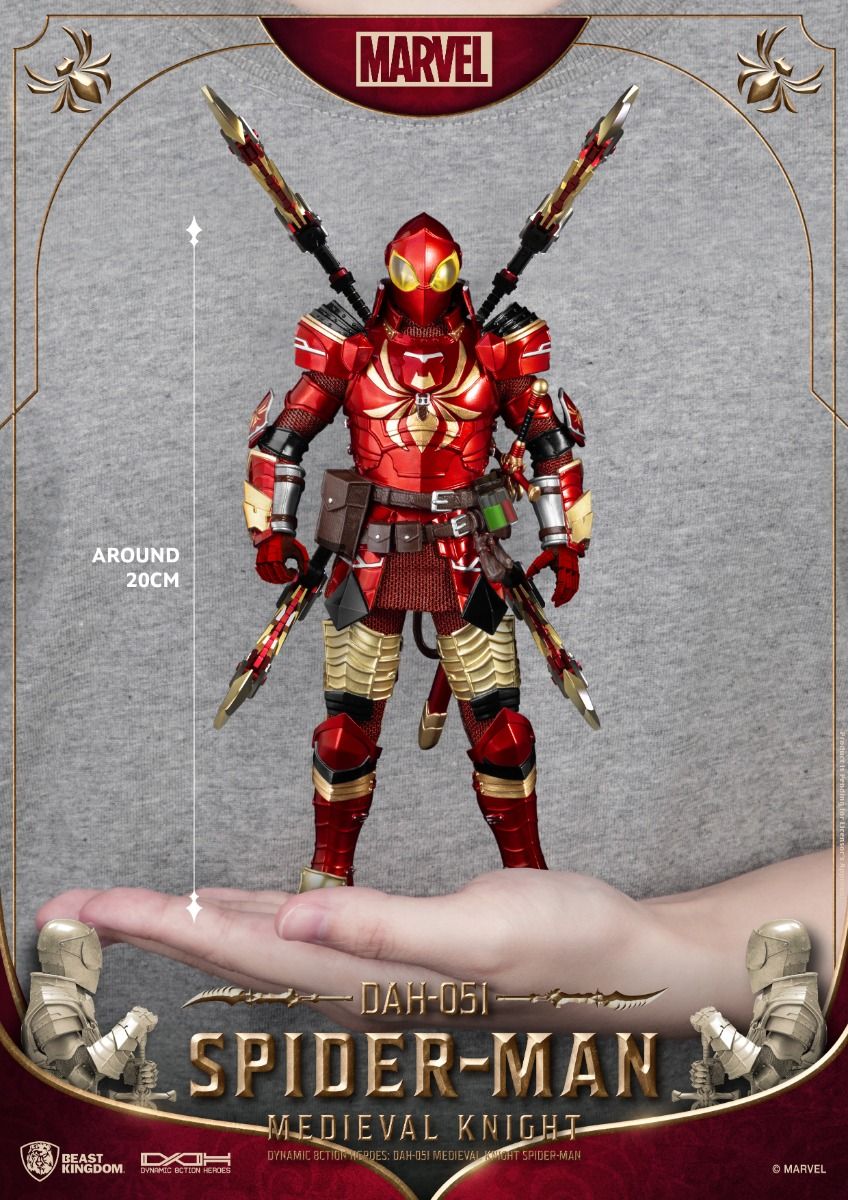 Spider-Man Medieval Knight Version DAH Action Figure by Beast Kingdom (DAH-051) - Image 2