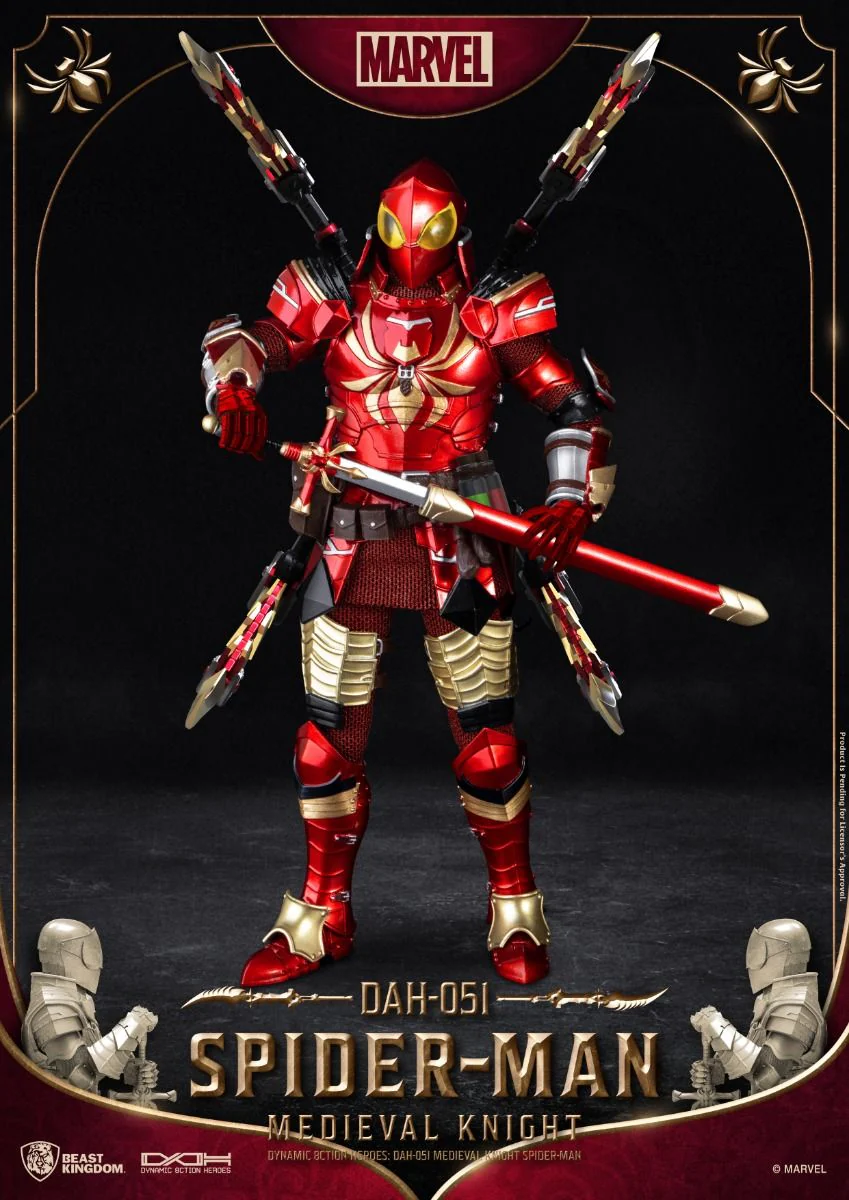 Spider-Man Medieval Knight Version DAH Action Figure by Beast Kingdom (DAH-051) - Image 5