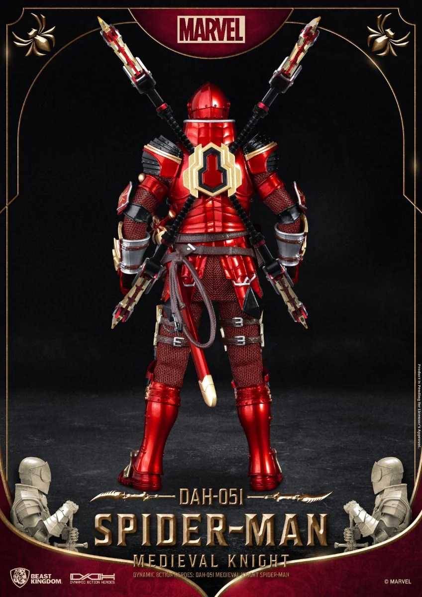 Spider-Man Medieval Knight Version DAH Action Figure by Beast Kingdom (DAH-051) - Image 6