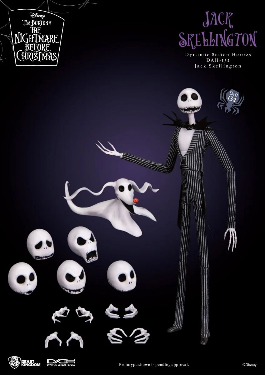 The Nightmare Before Christmas Dynamic 8ction Heroes DAH-132 Jack Skellington Action Figure By Beast Kingdom - Image 4
