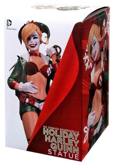 Dc Comics Batman Bombshells Holiday Harley Quinn 10" Statue - Image 2