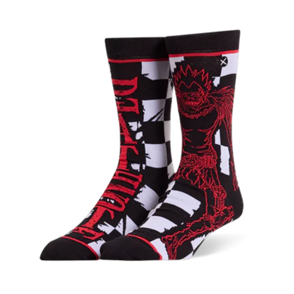 Death Note Split - Mens Crew Straight Socks By Odd Socks