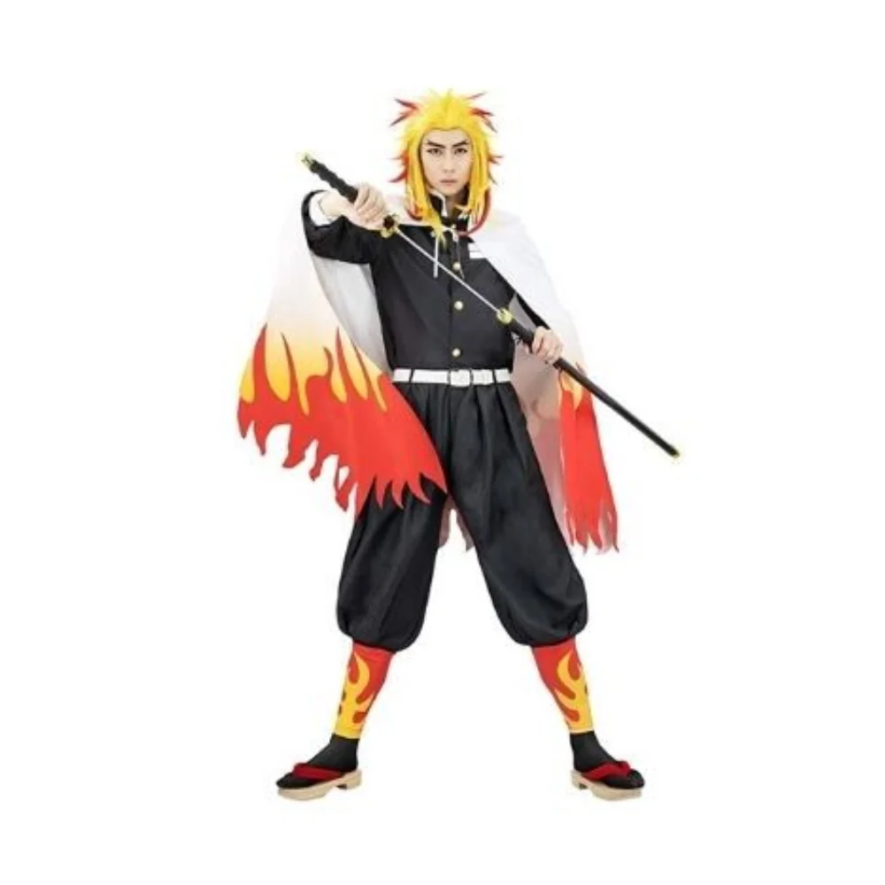 Demon Slayer Kyojuro Rengoku Cosplay Adult Costume by Dirolvon
