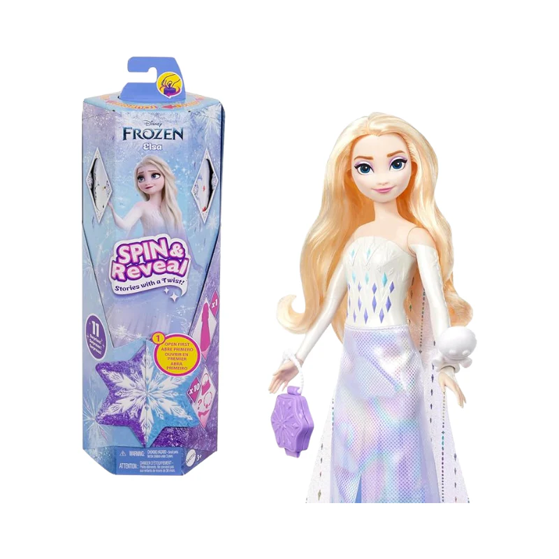 Disney Frozen Fashion Dolls Elsa Spin & Reveal Toys by Mattel