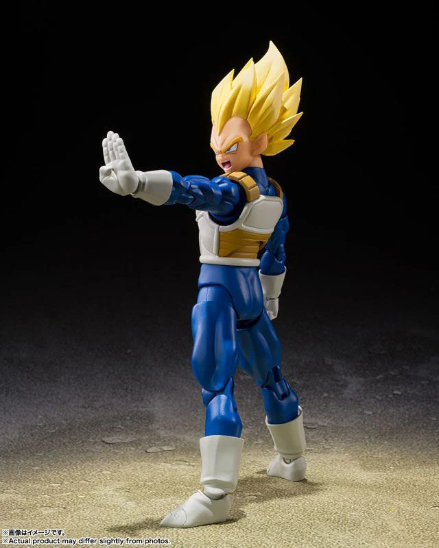 Dragon Ball Super Saiyan Vegeta Dangerous Pride SH Figuarts Action Figure By Bandai Tamashii - Image 3
