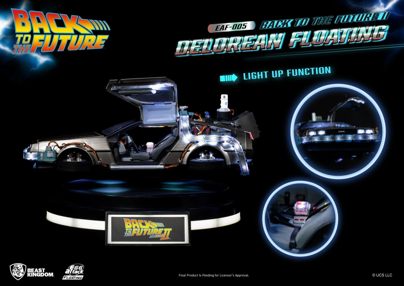 Back to the Future II Delorean Floating Egg Attack Floating - 005 By Beast Kingdom - Image 5