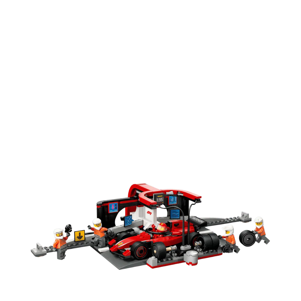 F1 Pit Stop & Pit Crew with Ferrari Car Lego Creator By Lego