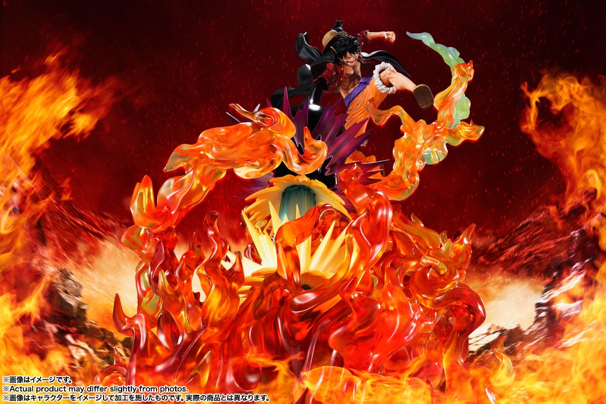 One Piece MONKEY.D.LUFFY (RED ROC) FiguartsZERO Figure By Bandai Tamashii - Image 4