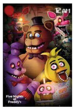 Five Nights At Fredd Maxi Poster Brown/Purple/Yellow