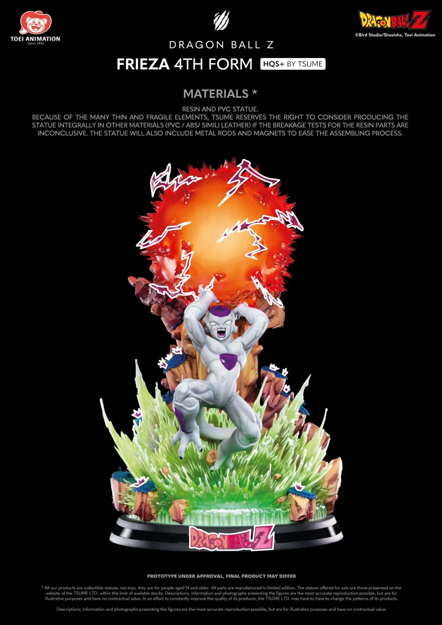 Dragon Ball Z Frieza 4th Form HQS+ 1/4 Scale Statue by Tsume Art - Image 5