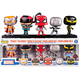 Funko 5 Pack Exc : Marvel: YS Spider-Man - (Spider-Man - Prodigy, The Hornet, Prince of Arachne, Spider-Armor Mk I & Spider-Armor Mk II ) - Image 2