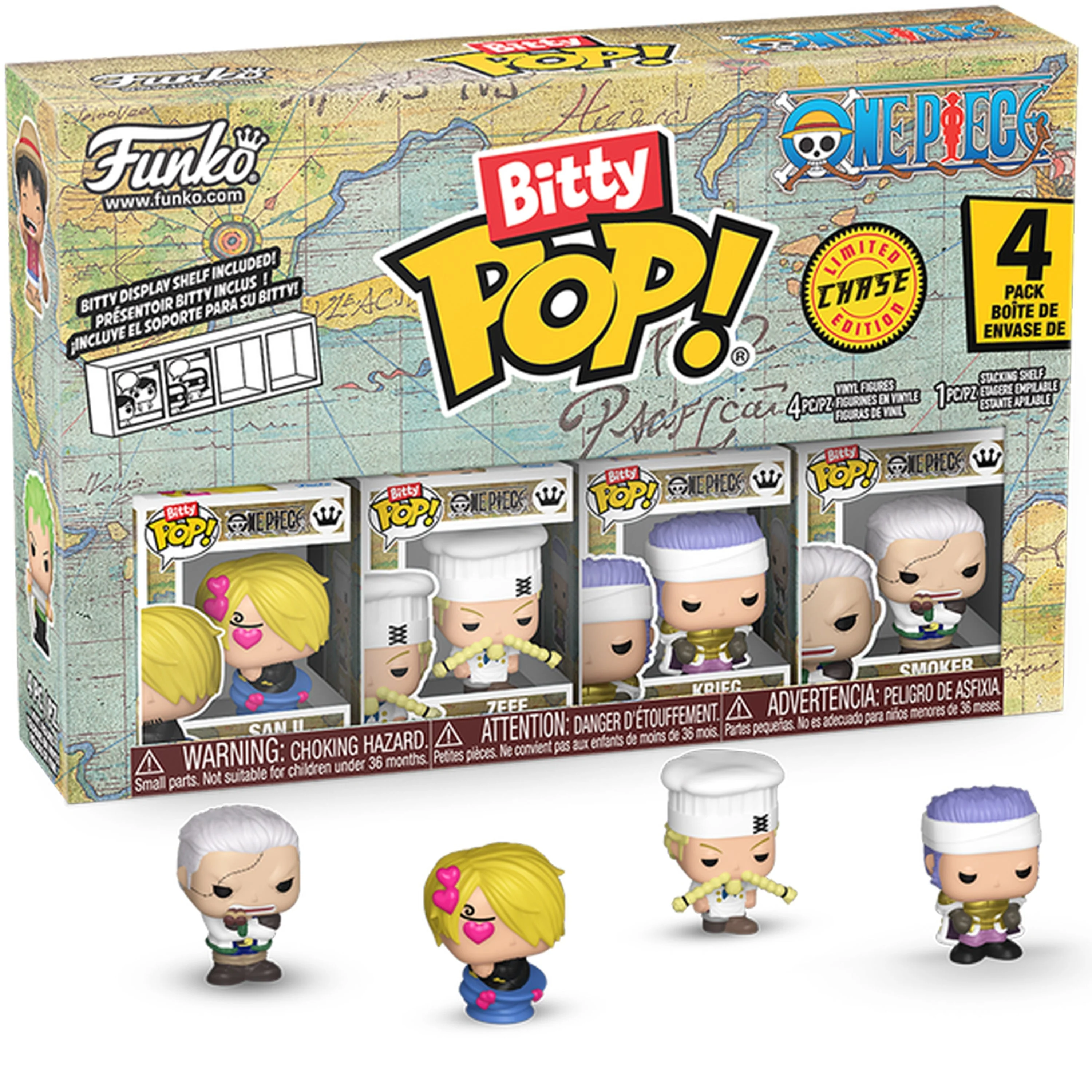 Funko Bitty Pop! Animation: One Piece - Sanji 4Pk