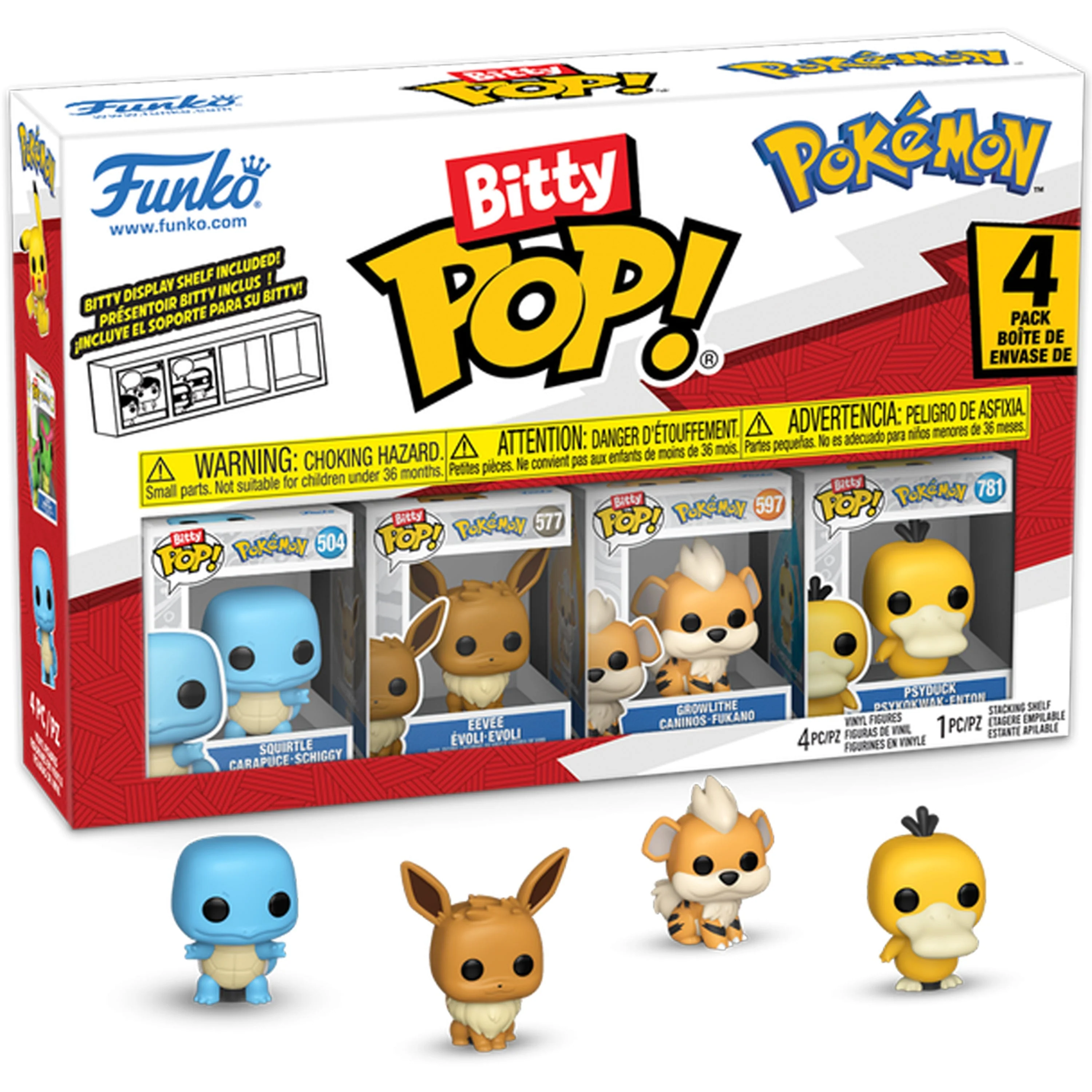 Funko Bitty Pop! Games: Pokemon - Squirtle 4pk