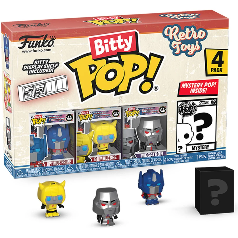 Funko Bitty Pop! Icons: Retro Toys - Transformers 4pk