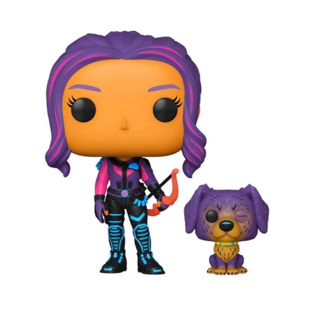Funko Exc : Marvel - Kate Bishop w/Lucky (Blacklight)