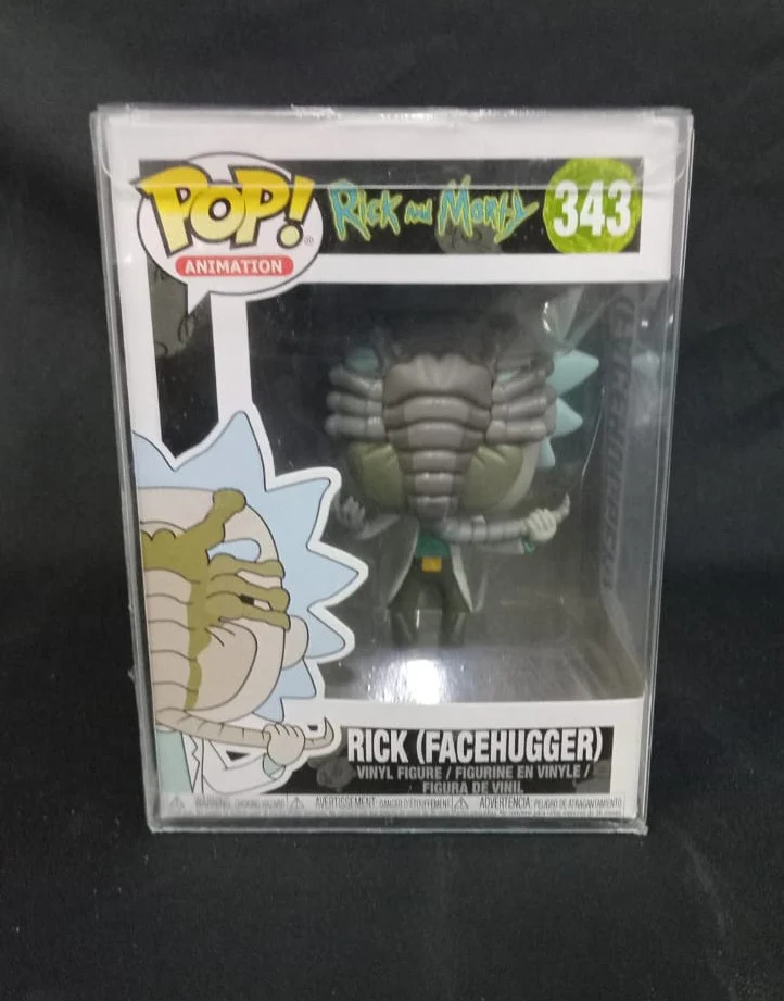 Funko Exc : Rick & Morty- Rick with Facehugger [Damaged Box] - Image 2