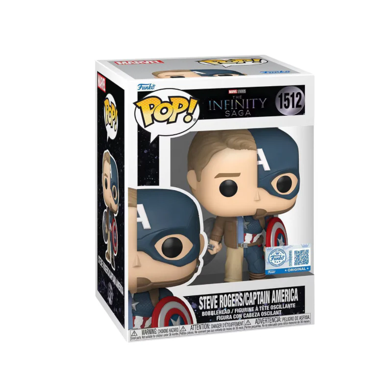 Funko Pop! Marvel: IS Split - Captain America / Steve (Exc) - Image 2