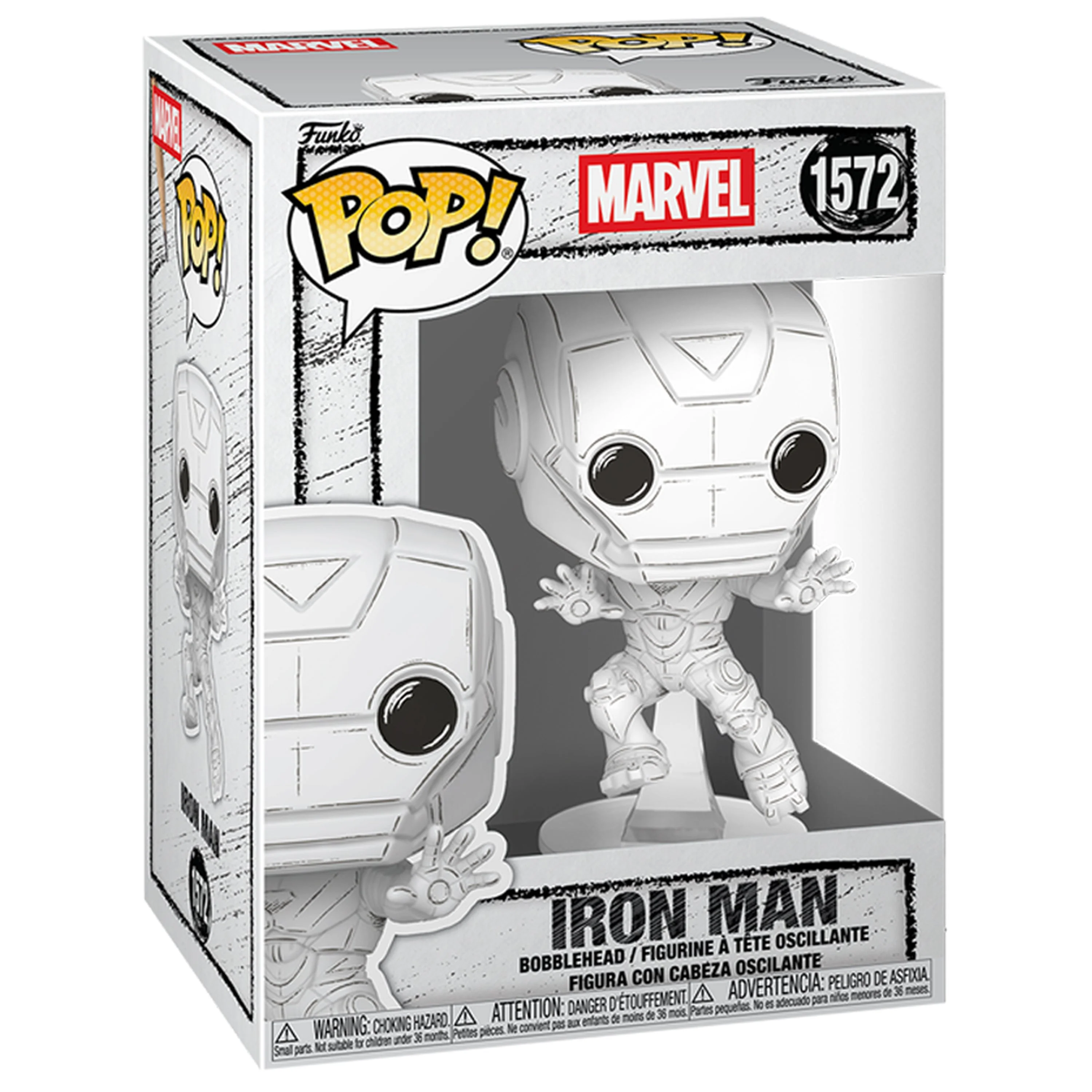 Funko Pop Marvel Marvel Sketched - Iron Man - Image 2