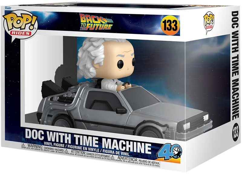 Funko Pop Rides! Movies: Back to the Future S5 - Doc with Time Machine - Image 2