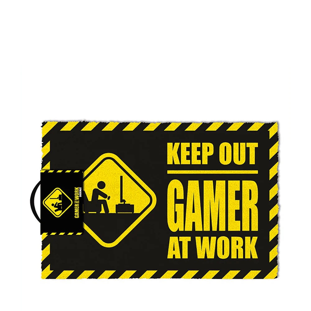 GAMER AT WORK - (DOOR MAT) BY PYRAMID