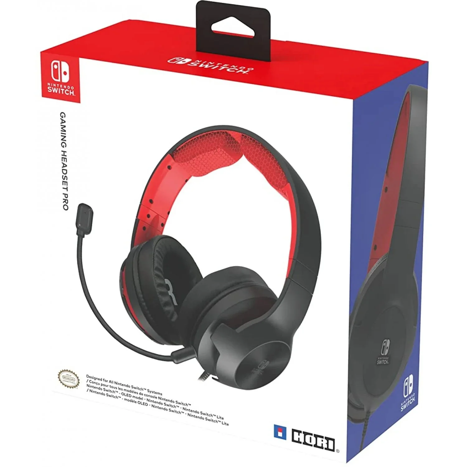 HORI Nintendo Gaming Headset Pro (Black/Red) /Switch - Image 4