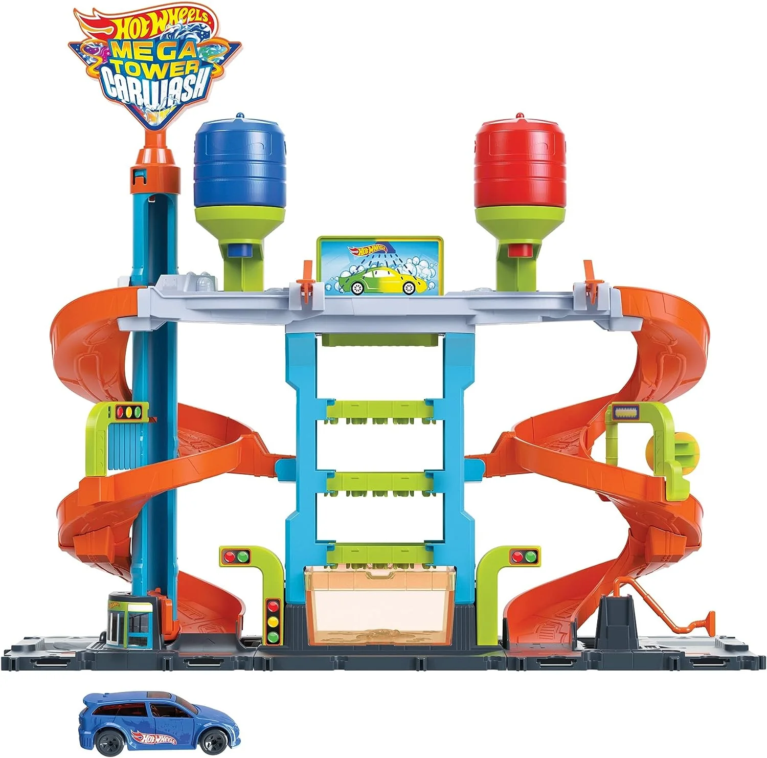 Hot Wheels City Color Sifters Mega Tower Car Wash - Image 3