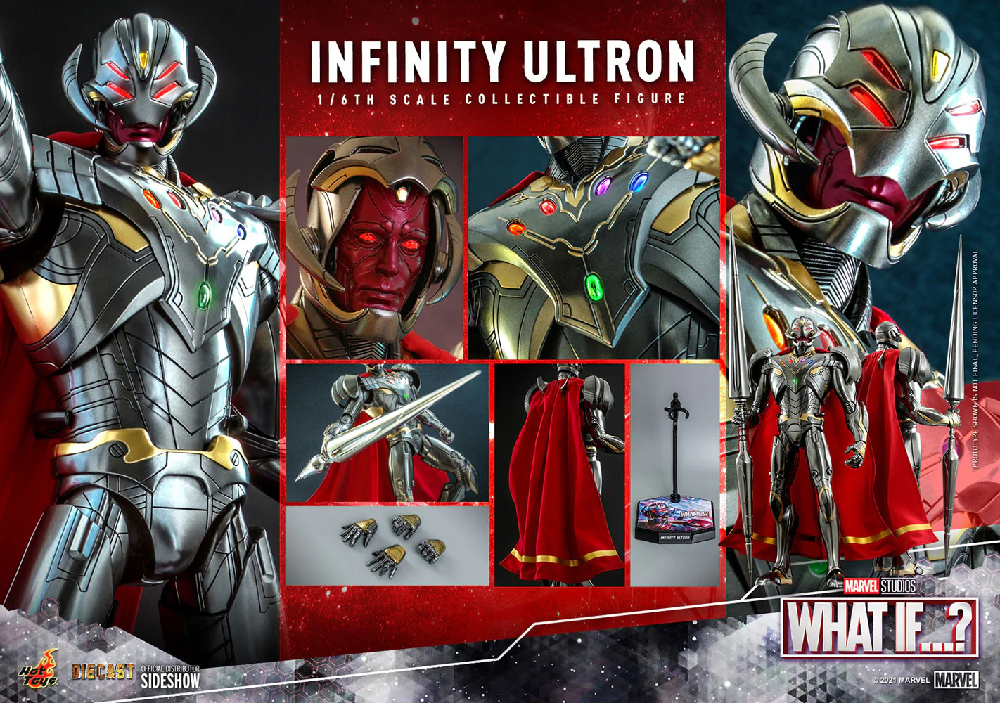 Marvel: What if…? - Infinity Ultron Action Figure 1/6 Scale Collectible Set by Hot Toys - Image 2