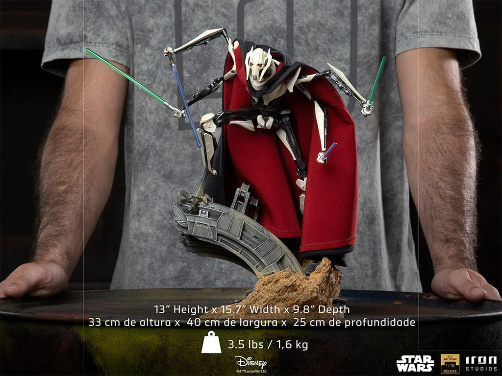 Star Wars General Grievous Deluxe 1/10 BDS Art Scale Statue by Iron Studios - Image 2