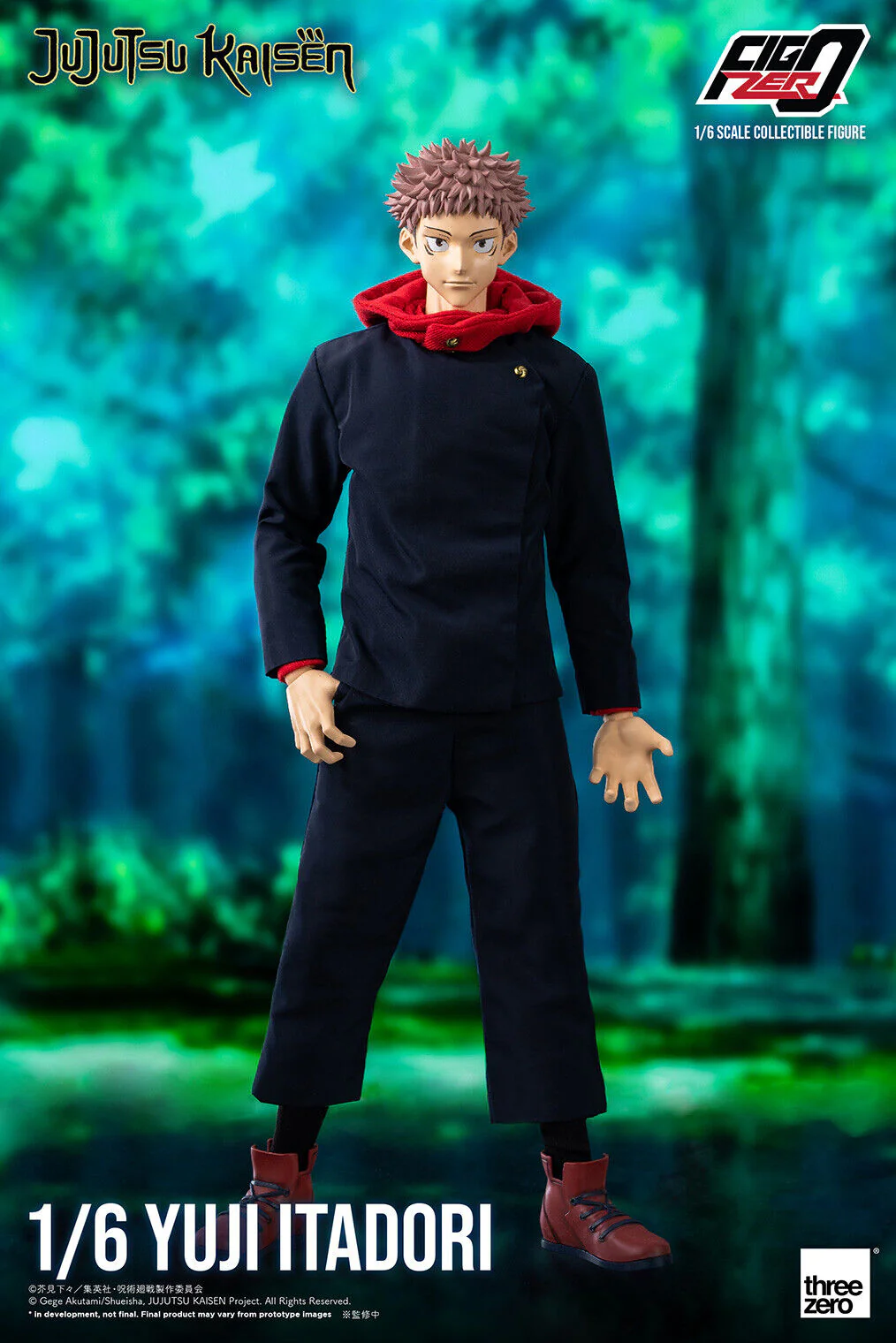 Jujutsu Kaisen Yuji Itadori 1/6 Scale FigZero Action Figure by ThreeZero - Image 5
