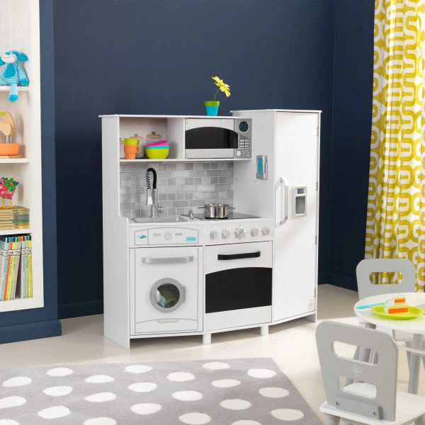 Large Play Kitchen White By KidKraft - Image 2