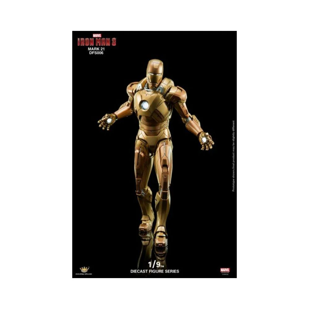King Arts : Marvel - Diecast Iron Man Mark XXI Midas