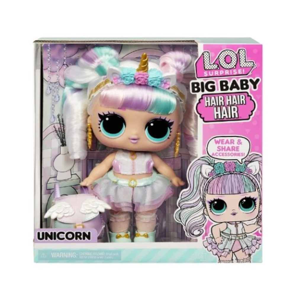 L.O.L. Surprise Big Baby Hair Hair Hair Doll - Unicorn