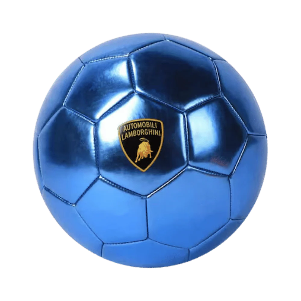 LAMBORGHINI No.5-MATELIC PVC SOCCER BALL - BLUE