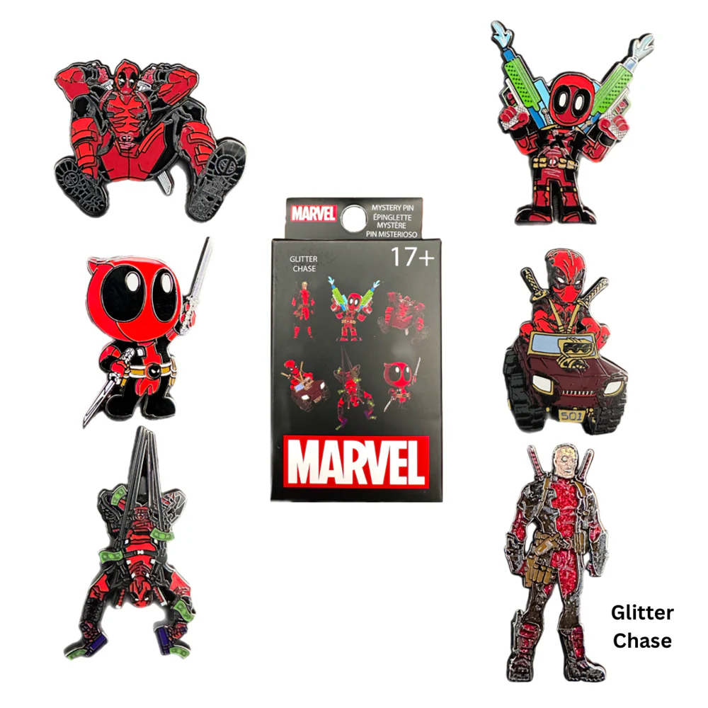 Loungefly! Blind Box Pin: Marvel - Deadpool Action