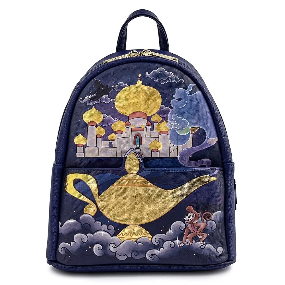 Loungefly! Leather: Disney Aladdin Mini Backpack