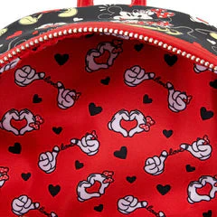 Loungefly! Leather: Disney Mickey and Minnie Heart Hands - Image 4