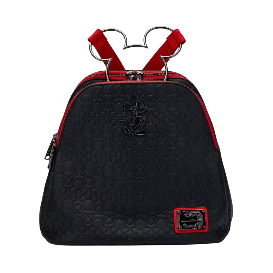 Loungefly! Leather: Disney Mickey Mouse Fair Quilted Ombre Mini Backpack