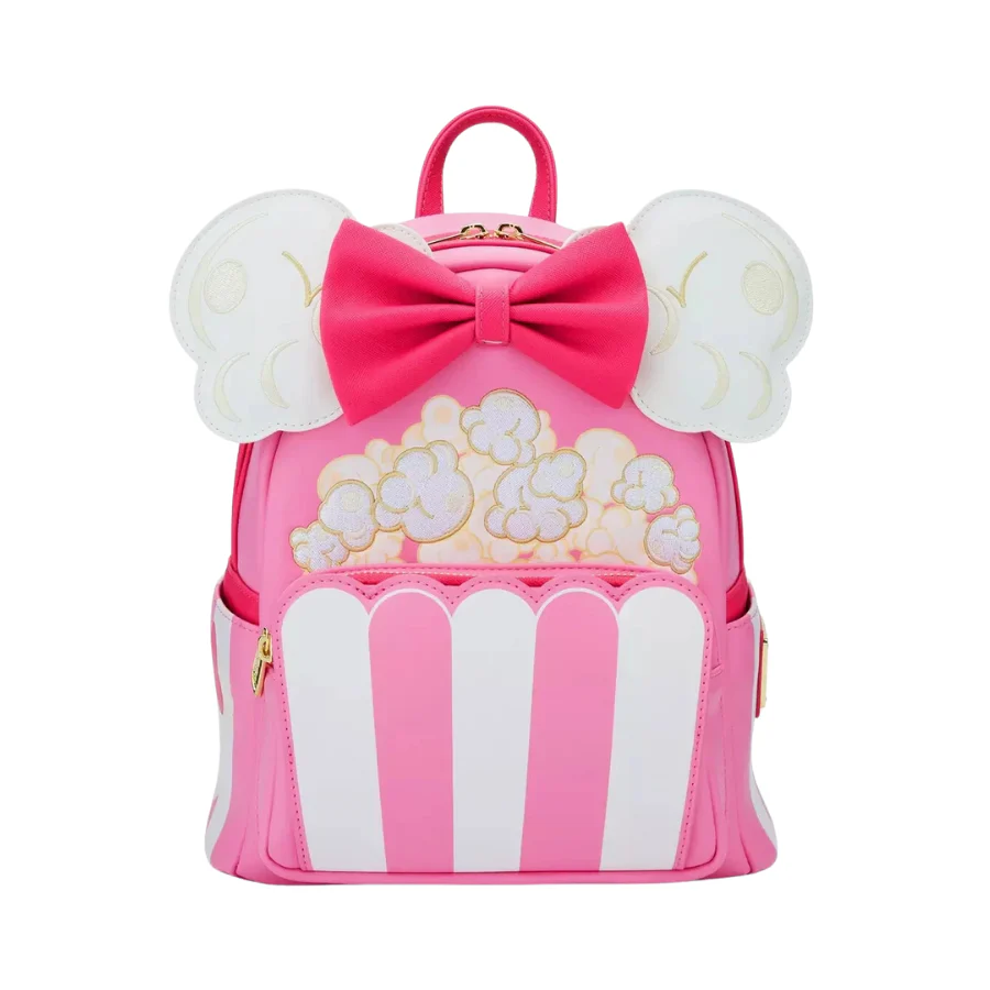 Loungefly! Leather: Disney Minnie Cosplay Popcorn Mini Backpack