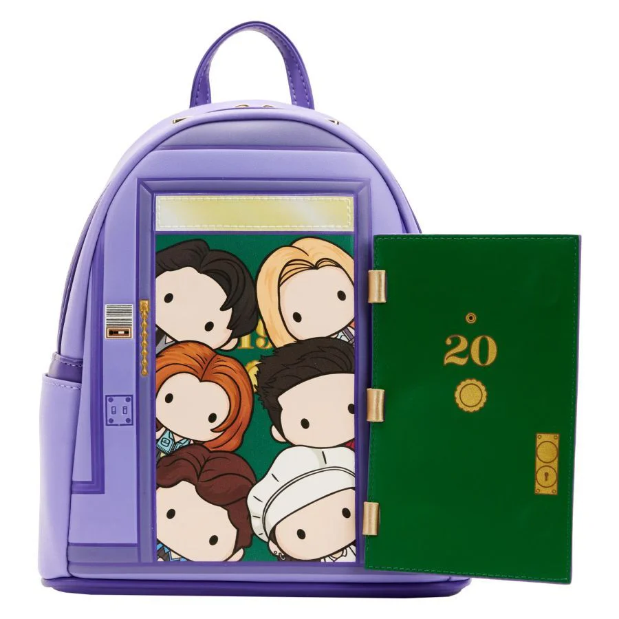 Loungefly! Leather: Friends Front Door Mini Backpack - Image 2