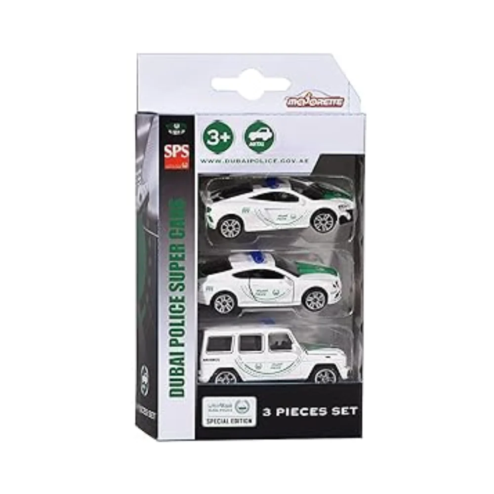 DUBAI POLICE 3 PCS SET, 2-ASST by MAJORETTE (Random Set)