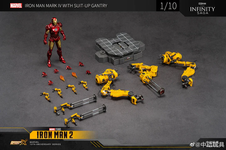 Marvel Iron Man Armor Dismantling Tab Action Figure By ZD Toys - Image 6