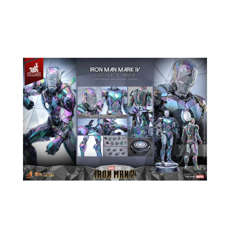 Marvel Iron Man Mark Iv Haze Fractal Armor Articulated Figures 1/6 Scale By Hot Toys - Image 20