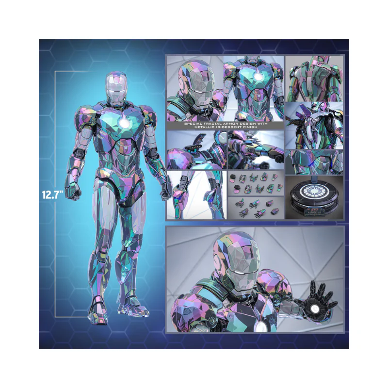 Marvel Iron Man Mark Iv Haze Fractal Armor Articulated Figures 1/6 Scale By Hot Toys - Image 21