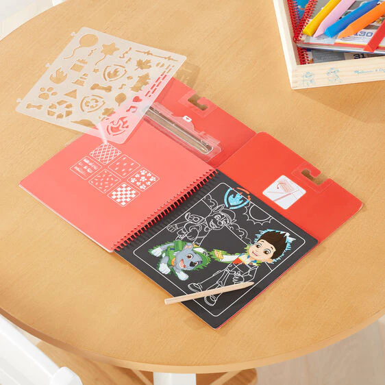 Melissa and Doug Paw Patrol Scratch Art Pad - Marshall - Image 5